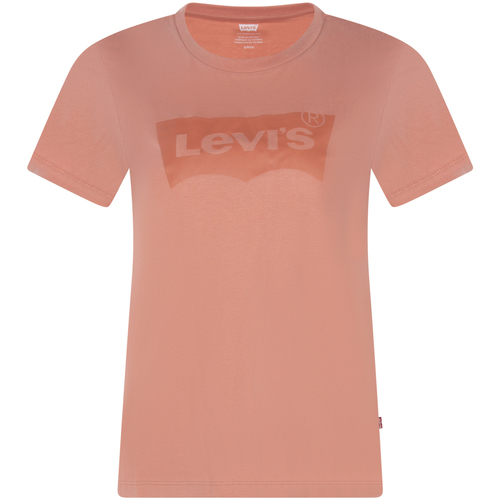 Vêtements Homme T-shirts manches longues Levi's T-shirt coton col rond Orange