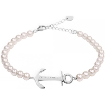 Jack & Jones Bracelets Cleor Bracelet en acier et synthetic pearl Gris