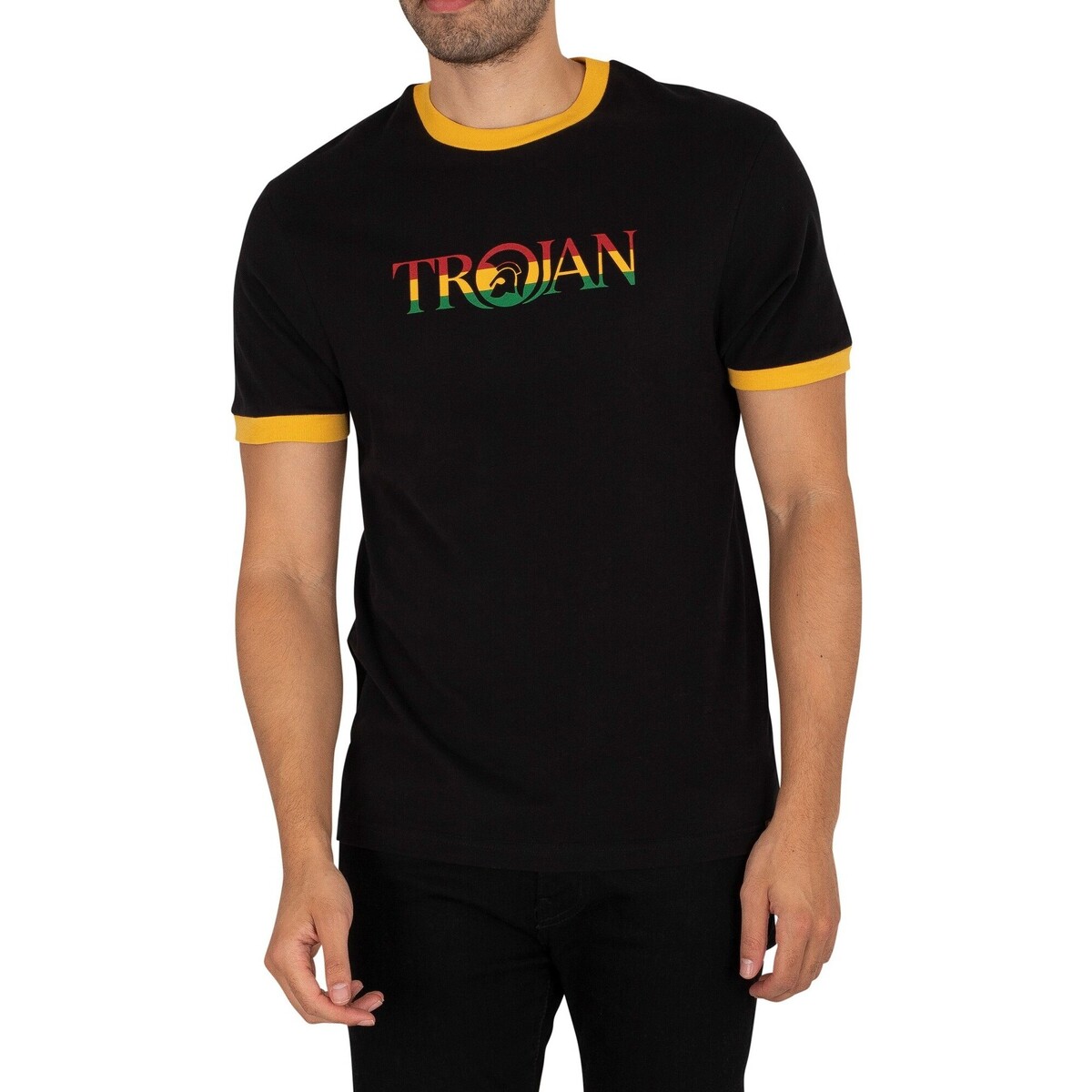 Vêtements Homme T-shirts manches courtes Trojan T-shirt de marque Noir