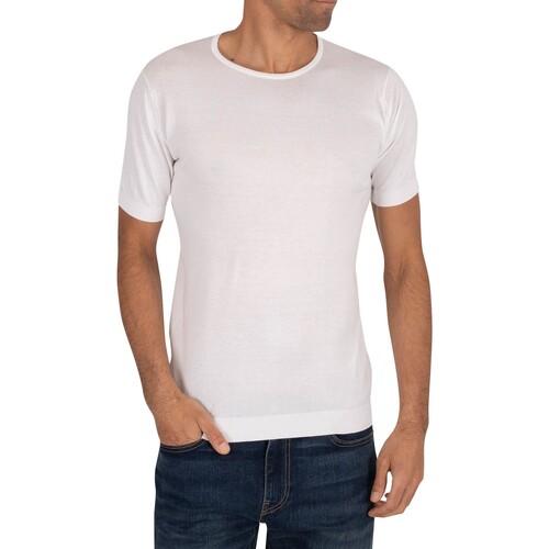 Vêtements Homme T-shirts manches courtes John Smedley T-shirt Belden Blanc