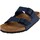 Chaussures Homme Claquettes Birkenstock Sandales en nubuck Arizona Birko-Flor Bleu