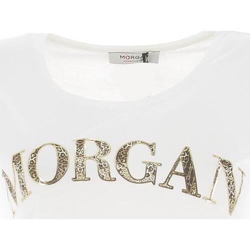 Vêtements Femme T-shirts manches courtes Morgan Dzanzi off white Blanc