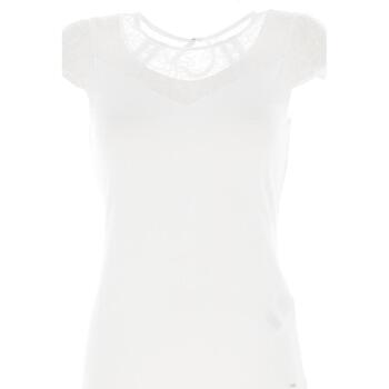 Vêtements Femme Débardeurs / T-shirts monochrome sans manche Morgan Dgiulia off white Blanc