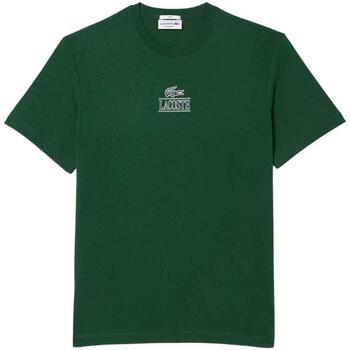 Vêtements T-shirts manches courtes Lacoste  Vert