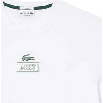 Vêtements T-shirts manches courtes Lacoste  Blanc