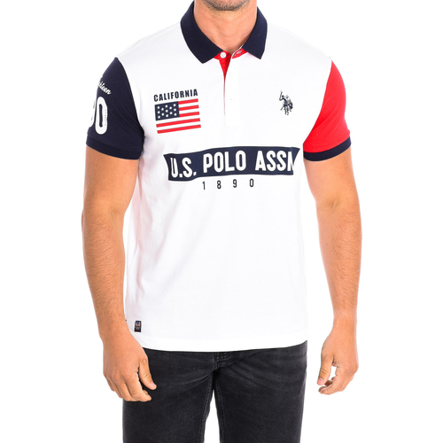Vêtements Homme office-accessories men polo-shirts accessories Shirts U.S Polo Assn. 58877-100 Blanc