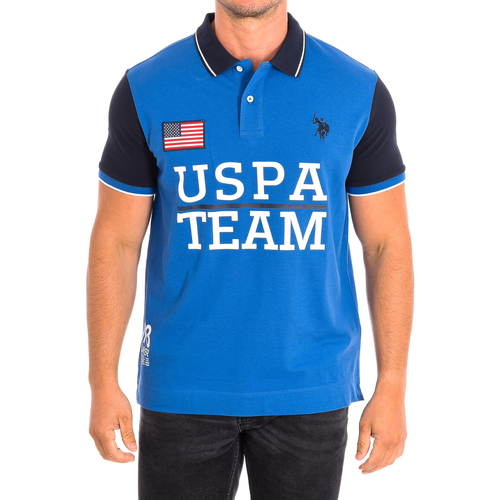 Vêtements Homme office-accessories men polo-shirts accessories Shirts U.S Polo Assn. 61429-137 Bleu