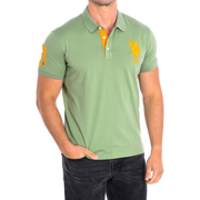 logo-embroidered long-sleeved polo shirt