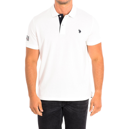 Vêtements Homme Рубашки marc o polo льняные U.S Polo Assn. 64783-101 Blanc