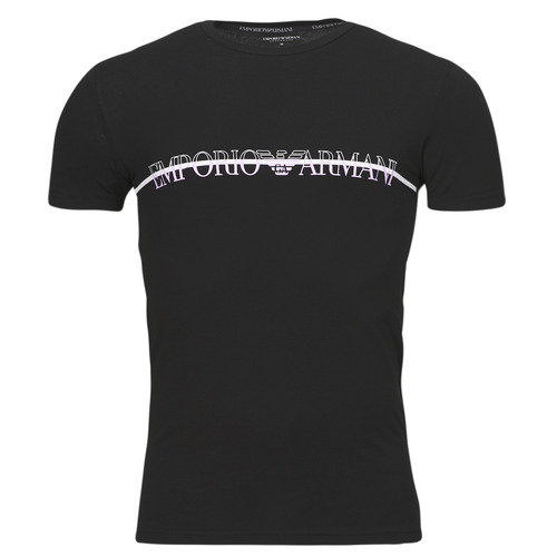 Vêtements Homme T-shirts manches courtes Emporio Armani Silver THE NEW ICON Noir