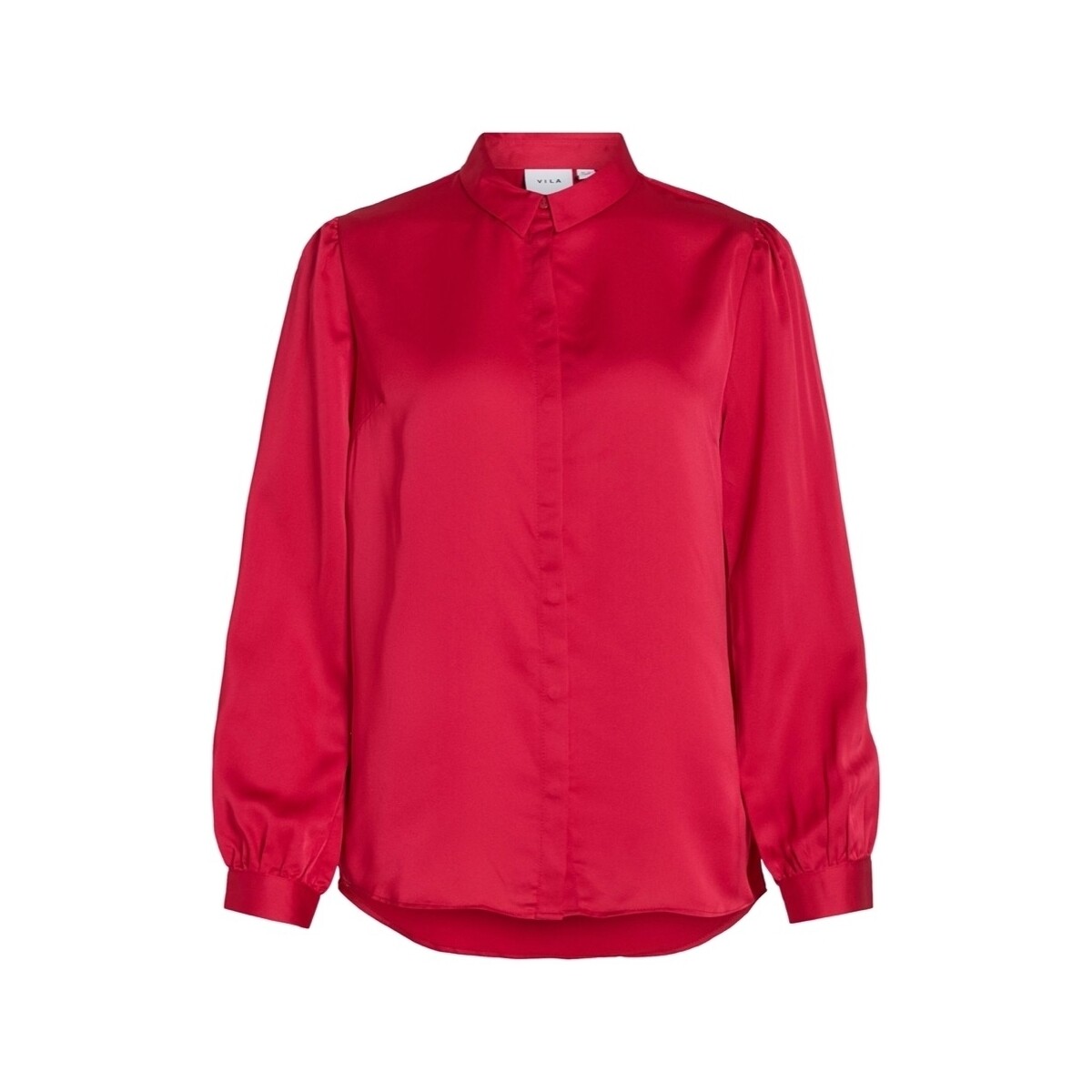 Vêtements Femme Tops / Blouses Vila Noos Ellette Satin Shirt - Love Potion Rose