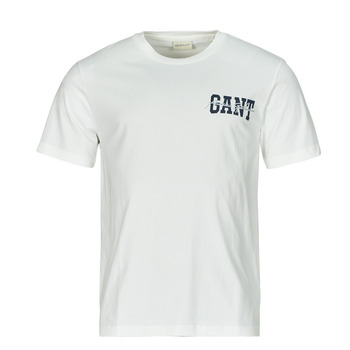 Vêtements Homme T-shirts manches logo Gant ARCH SCRIPT SS T-SHIRT Blanc
