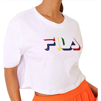 Vêtements Femme T-shirts manches courtes Fitness Fila FAW010010001 Blanc