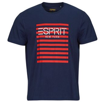 Vêtements Homme T-shirts manches courtes Esprit OCS LOGO STRIPE Marine