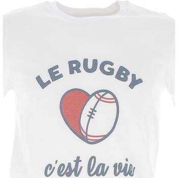 Vêtements Homme T-shirts manches courtes Madame Tshirt T-shirt le rugby c est la vie Blanc