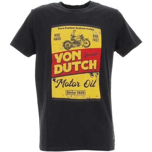 Vêtements Homme T-shirts Canvass courtes Von Dutch Tshirt  homme co Noir