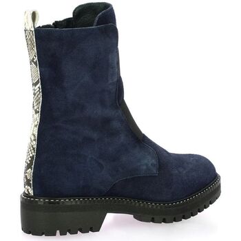 Reqin's Boots cuir velours Marine
