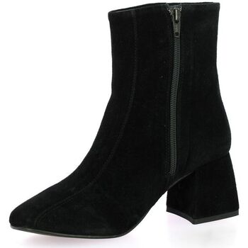 Reqin's Boots cuir velours Noir