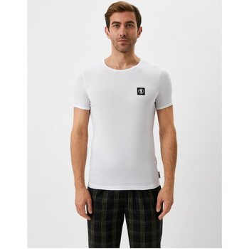 Vêtements Homme T-shirts manches courtes Bikkembergs BKK1UTS07SI Blanc