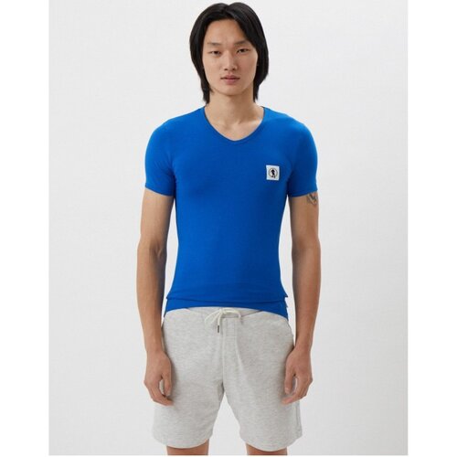 Vêtements Homme T-shirts manches courtes Bikkembergs BKK1UTS08SI Bleu