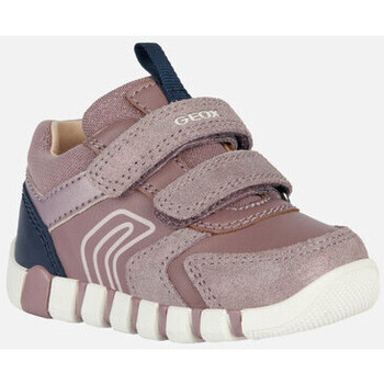 Chaussures Fille Baskets mode Geox B IUPIDOO GIRL rose/bleu marine