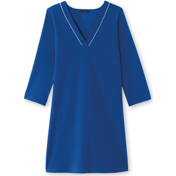 Vêtements Femme Robes Daxon by  - Robe housse maille fluide Bleu