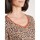 Vêtements Femme T-shirts & Polos Daxon by  - Tee-shirt fluide manches longues Multicolore