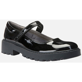 Chaussures Fille Plat : 0 cm Geox JR CASEY Noir