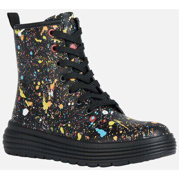 Chaussures Fille Low boots high-top Geox J PHAOLAE GIRL noir/multicolore