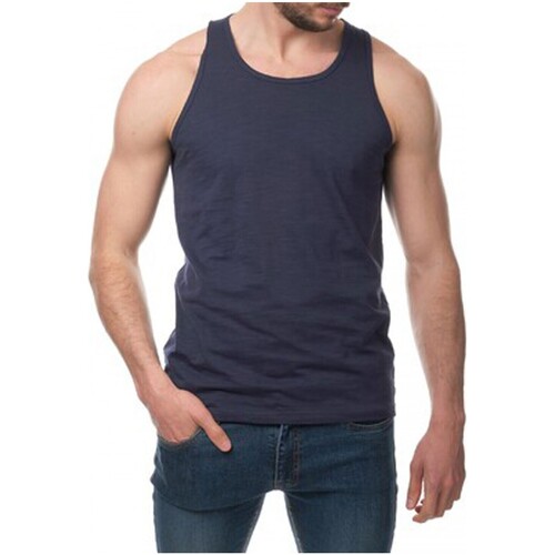 Vêtements Homme T-shirts manches courtes Kebello Weekday Kai Sweat-shirt sans manches en coton biologique Marron Marine