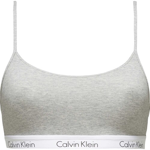 Sous-vêtements Femme Triangles / Sans armatures BDS Calvin Klein Jeans Bralette Gris