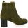 Chaussures Femme Boots Pao Boots cuir velours Kaki