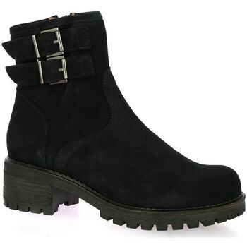 Chaussures Femme Boots Used Pao Boots Used cuir velours Noir