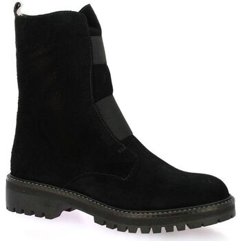 Chaussures Femme Boots YOUR Reqin's Boots YOUR cuir velours Noir