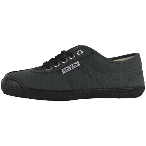 Chaussures Baskets mode Kawasaki Legend Canvas Leather shoe K23L-ES 644 Black/Grey Noir