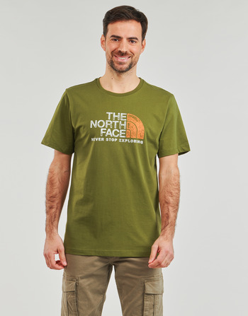 The North Face Billabong Dreamy Place t-shirt med print bagpå i hvid blå