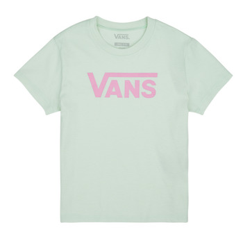 Vêtements Fille T-shirts manches courtes Vans FLYING V CREW GIRLS Vert / Rose