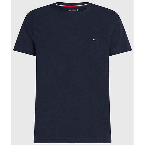 Vêtements Homme T-shirts manches courtes Tommy Hilfiger T-Shirt  ajusté marine Bleu