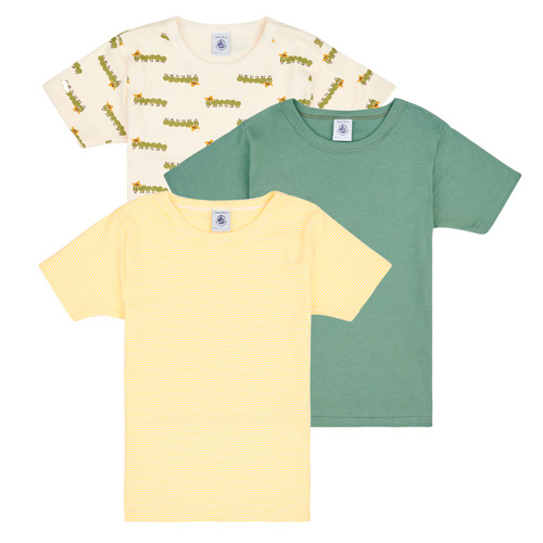 Vêtements Garçon Gum Pack Polo Dress Petit Bateau A0A8I X3 Jaune / Vert / Multicolore