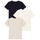 Vêtements Enfant T-shirts lining courtes Petit Bateau A0A8H X3 Blanc / Beige / Noir
