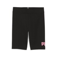 Vêtements Fille Shorts / Bermudas Puma Leather ESS LOGO SHORT TIGHTS Noir