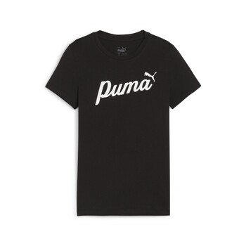 Vêtements Fille T-shirts manches courtes Czarne Puma ESS BLOSSOM TEE Noir