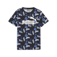Vêtements Garçon T-shirts manches courtes Puma Leather ESS+ MID 90S AOP TEE B Bleu