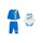 Vêtements Garçon Guess Go Don Logo Ls Erkek Beyaz Tu002DShirt P4RG05 Bleu