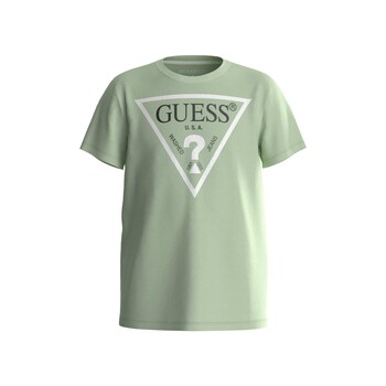 Vêtements Garçon T-shirts manches courtes original Guess SHIRT CORE Vert