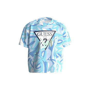 Vêtements Fille T-shirts manches courtes Guess SS SHIRT Bleu