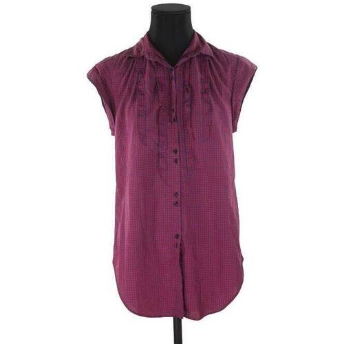 Vêtements Femme Débardeurs / T-shirts sans manche Sandro Chemise en coton Rose