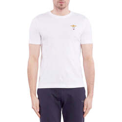 Vêtements men T-shirts & Polos Aeronautica Militare  Blanc