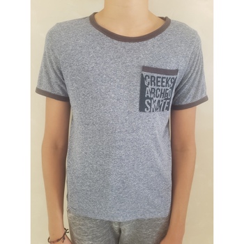 Vêtements Garçon T-shirts manches courtes Creeks Creeks Tee Shirt Garçon 12 ans Gris