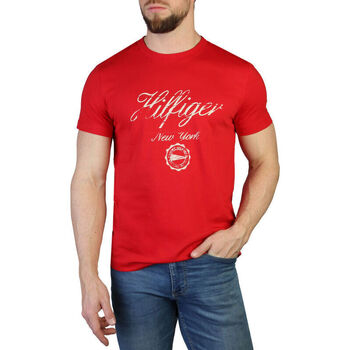 Vêtements Homme T-shirts manches courtes Tommy Hilfiger - mw0mw30040 Rouge